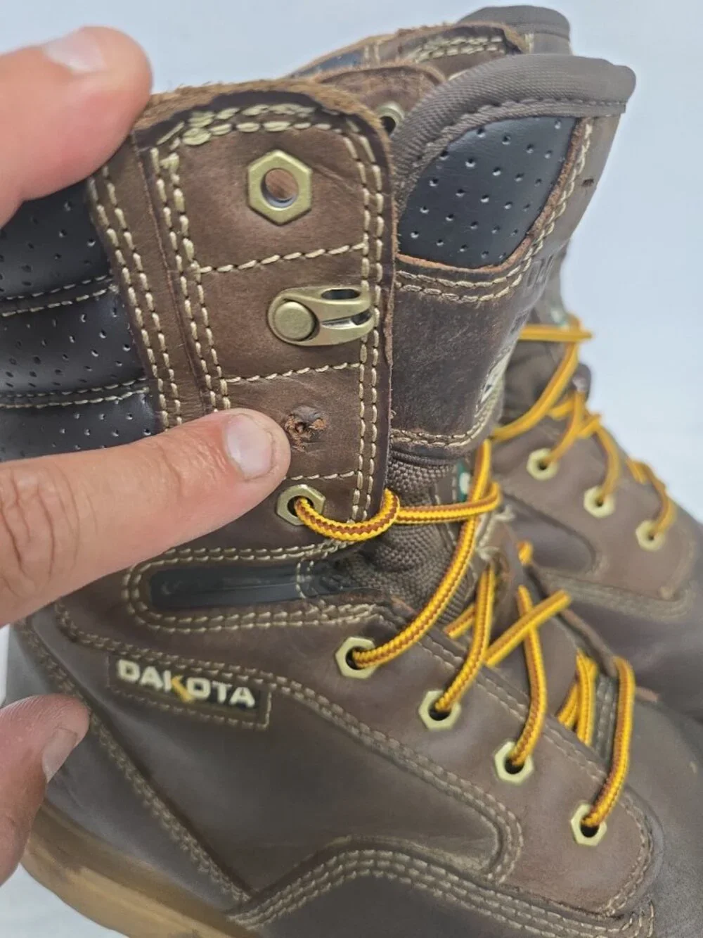 DAKOTA Men's 8517 Quad Comfort 8 Inch Steel Toe Composite Plate Work Boots 10.5W